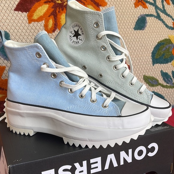 Converse 171894C
RUN STAR HIKE HI
BLUE/VINTAGE WHITE/BLACK
Women’s platforms - Picture 8 of 16